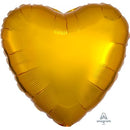 Ballon mylar, coeur or, 18 pouces