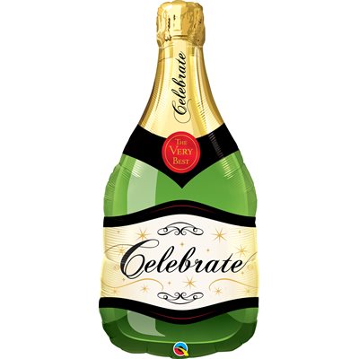 Ballon mylar, bouteille de champagne, 39 pouces