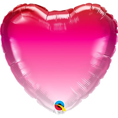 Ballon mylar, coeur rose, 18 pouces