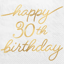 30 ans, serviettes dessert, 16 pcs
