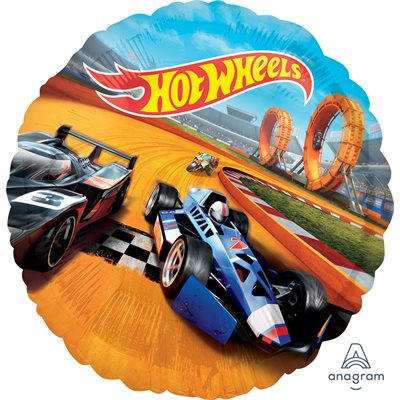 Ballon mylar, Hotwheels, 18 pouces