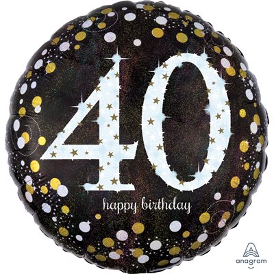 Ballon mylar, 40 ans, 18 pouces