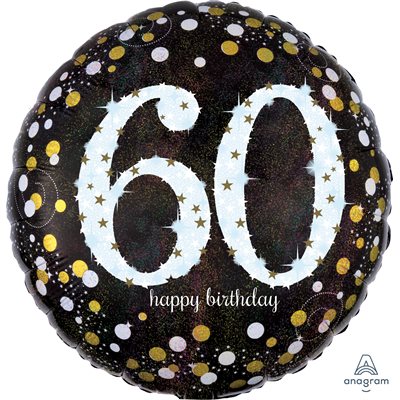 Ballon mylar, 60 ans, 18 pouces