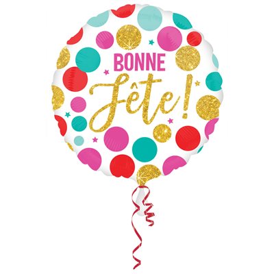 Ballon mylar, bonne fête, 18 pouces