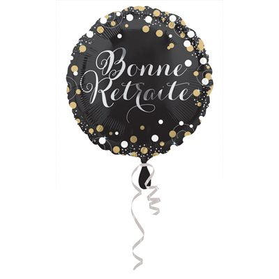 Ballon mylar, bonne retraite, 18 pouces