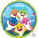 Ballon mylar, Baby shark, 18 pouces