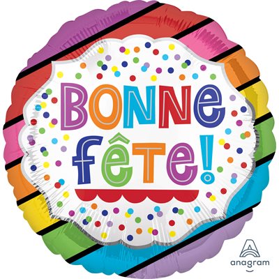 Ballon mylar, bonne fête, 18 pouces