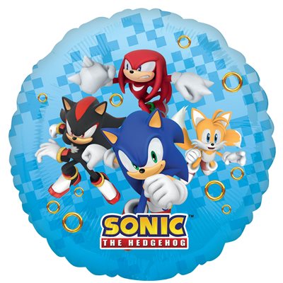 Ballon mylar, Sonic, 18 pouces