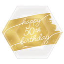 50 ans, assiettes dessert, 8 pcs