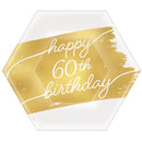 60 ans, assiettes dessert, 8 pcs