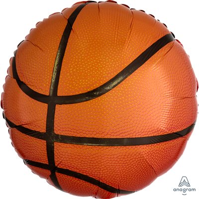 Ballon mylar, Basketball, 18 pouces