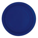 Bleu marine, assiettes repas rond, 16 pcs