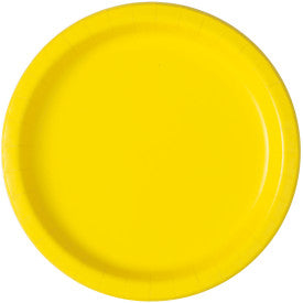 Jaune néon, assiettes repas, 16 pcs