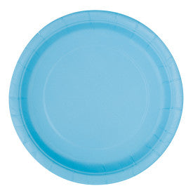 Bleu pâle, assiettes dessert rond, 20 pcs