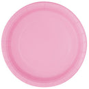 rose pâle, assiettes repas rond, 16 pcs