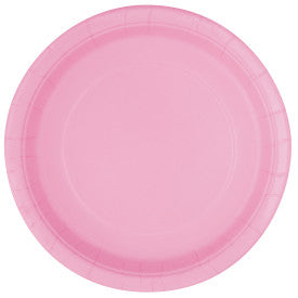 rose pâle, assiettes repas rond, 16 pcs