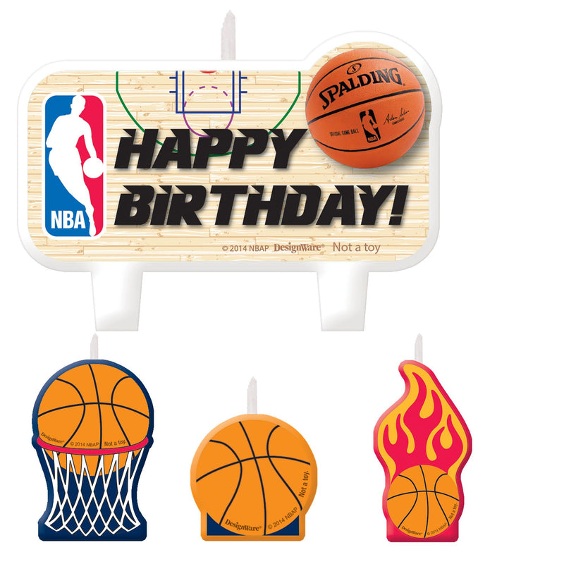 NBA, ensemble de chandelles de fête, 4 pcs