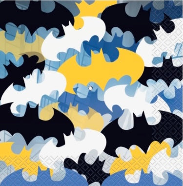 Batman serviettes repas, 16 pcs