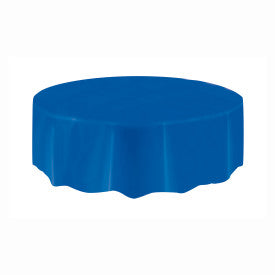 Bleu royal, nappe de table rond, 84 pouces