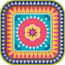 Boho fiesta assiettes repas, 8 pcs