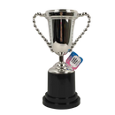 Babioles de fête, coupe en argent. 10 pouces