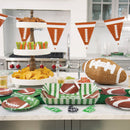 Football, assiettes oval en papier, 8 pcs