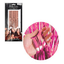 Rideau porte frange fuchsia, 3 x 8 pieds