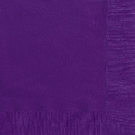 Violet foncé, serviettes dessert, 50 pcs