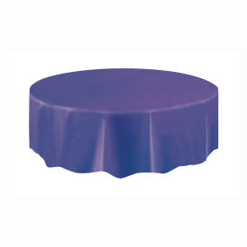 Violet foncé, nappe de table rond, 84 pouces