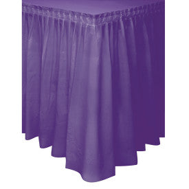 Violet foncé, jupe de table, 29 pouces x 14 pieds