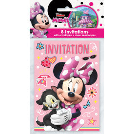 Minnie mouse, cartes d'invitation, 8 unités