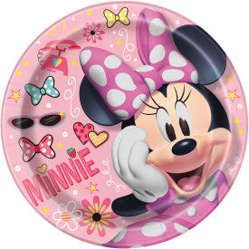 Minnie mouse, assiettes, repas, 9 pouces, 8 unités