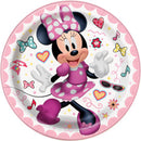 Minnie, mouse assiettes dessert, 7 pouces, 8 unités