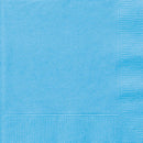 Bleu pâle, serviettes repas, 50 pcs