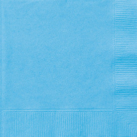 Bleu pâle, serviettes repas, 50 pcs