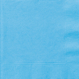 Bleu pâle, serviettes dessert, 50 pcs