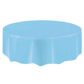 Bleu pâle, nappe de table rond, 84 pouces