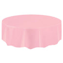 Rose pâle, nappe de table rond, 84 pouces