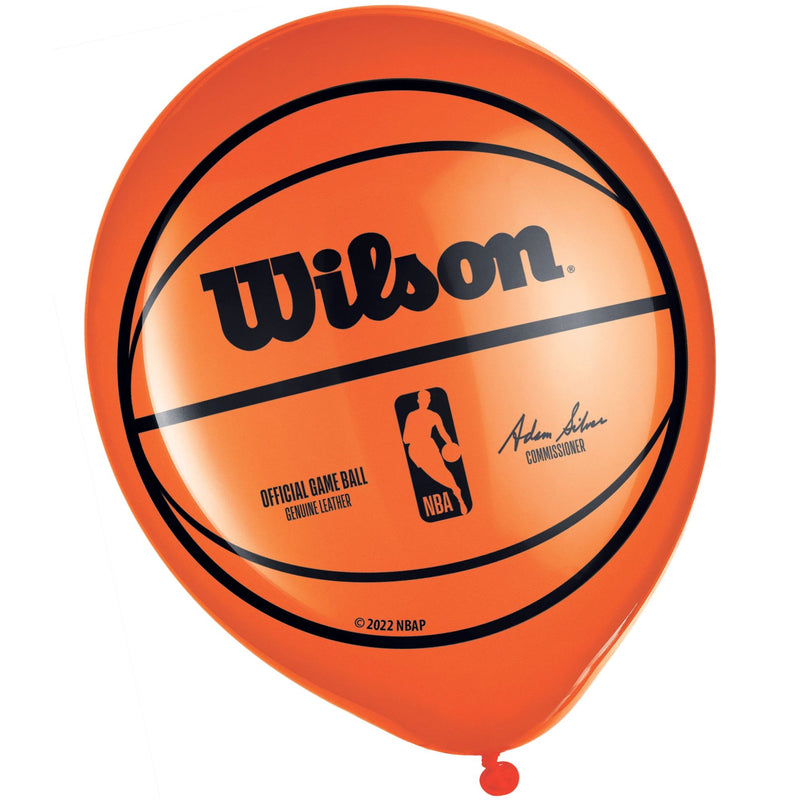 NBA, sac ballons, 12 pouces, 6 pcs