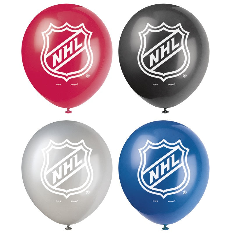 Nhl, ballons en latex, 12 pouces, 8 pcs