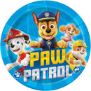 Paw patrol, assiettes repas, 9 pouces, 8 unités