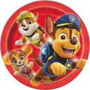 Paw patrol,  assiettes dessert, 7 pouces, 8 unités