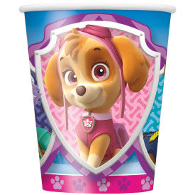 Paw patrol fille, gobelets, 9 oz, 8 unités