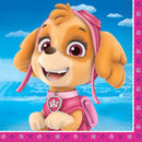 Paw patrol fille, serviettes dessert, 16 unités