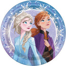 Frozen 2, assiettes repas, 9 pouces, 8 unités