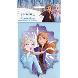 Frozen 2, cartes d'invitations, 8 unités
