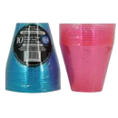 Verre bleu et rose à boisson, 9 oz, 10 pcs