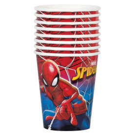 Spiderman, gobelets en papier, 9 oz, 8 unités