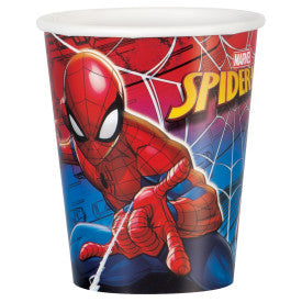 Spiderman, gobelets en papier, 9 oz, 8 unités