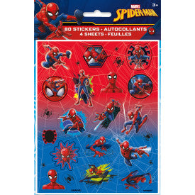 Spiderman, stickers, 4 unités